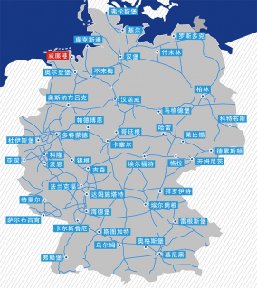 德国的高速公路网络（请点击打开大图）